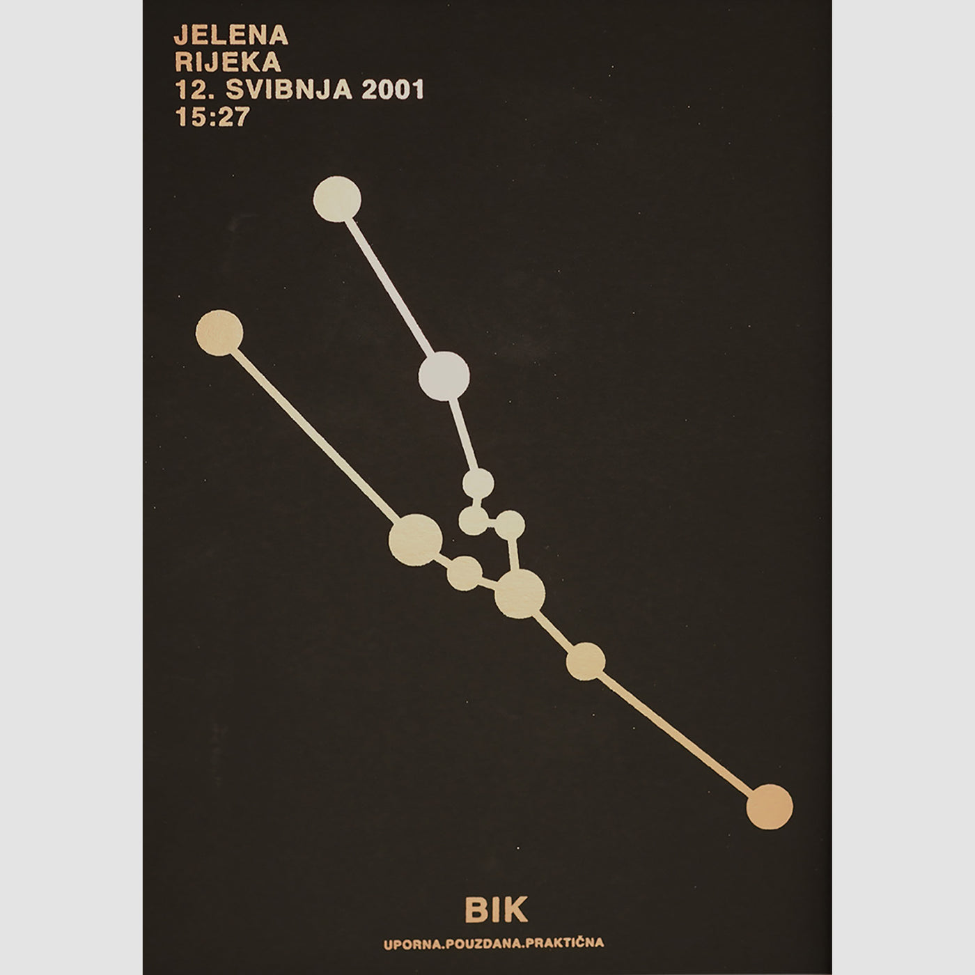 bik personalizirani print s metalnom folijom