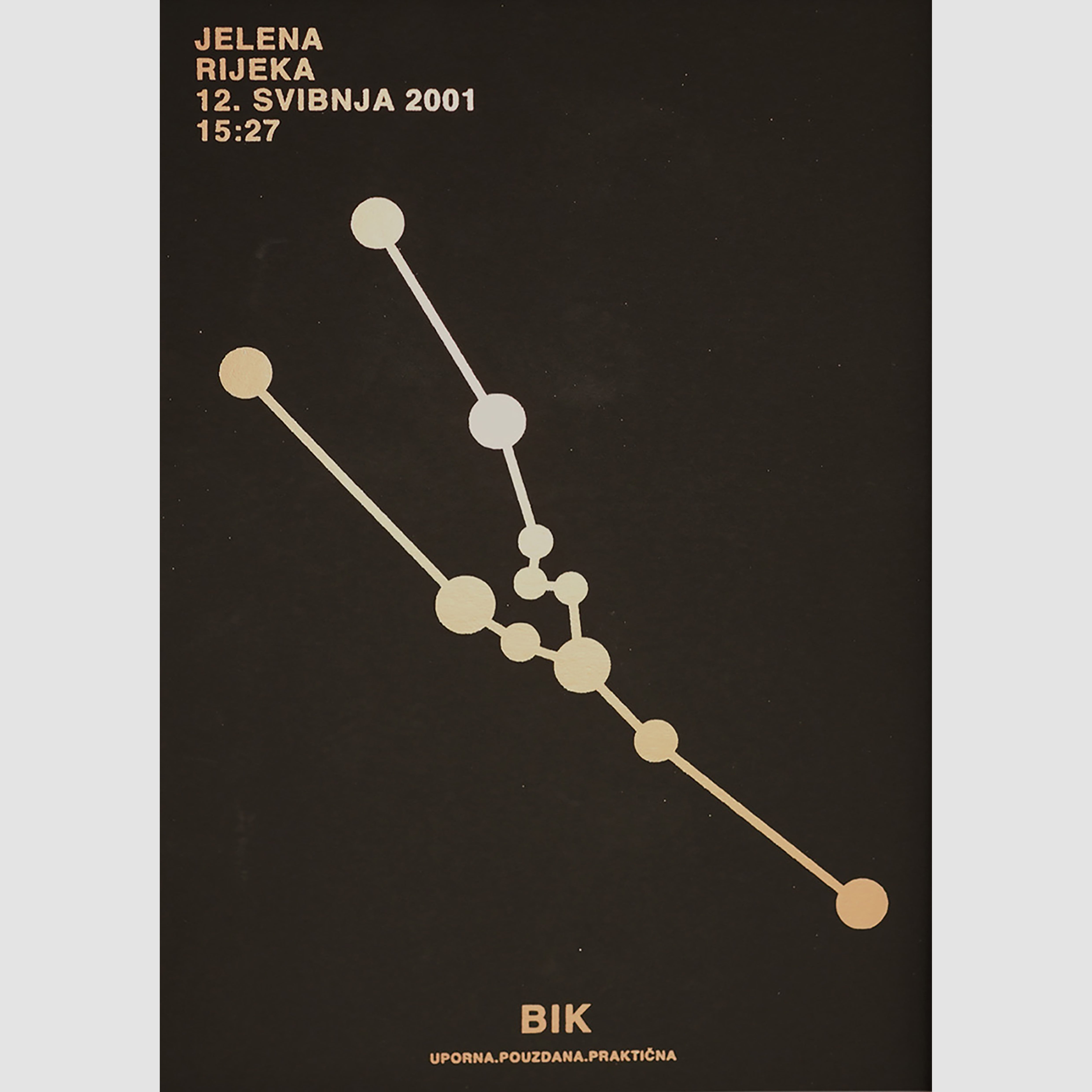 bik personalizirani print s metalnom folijom