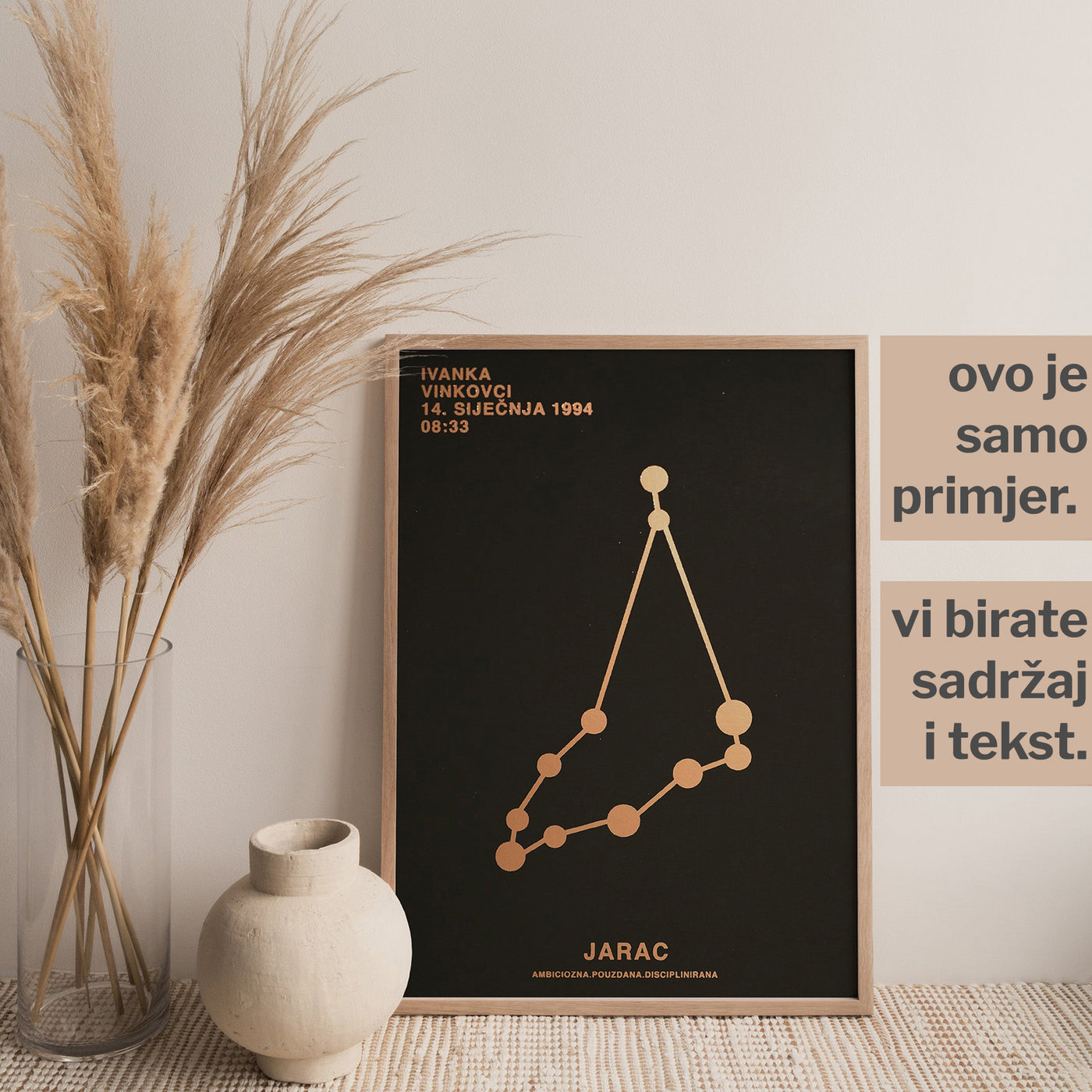 jarac personalizirani print s metalnom folijom