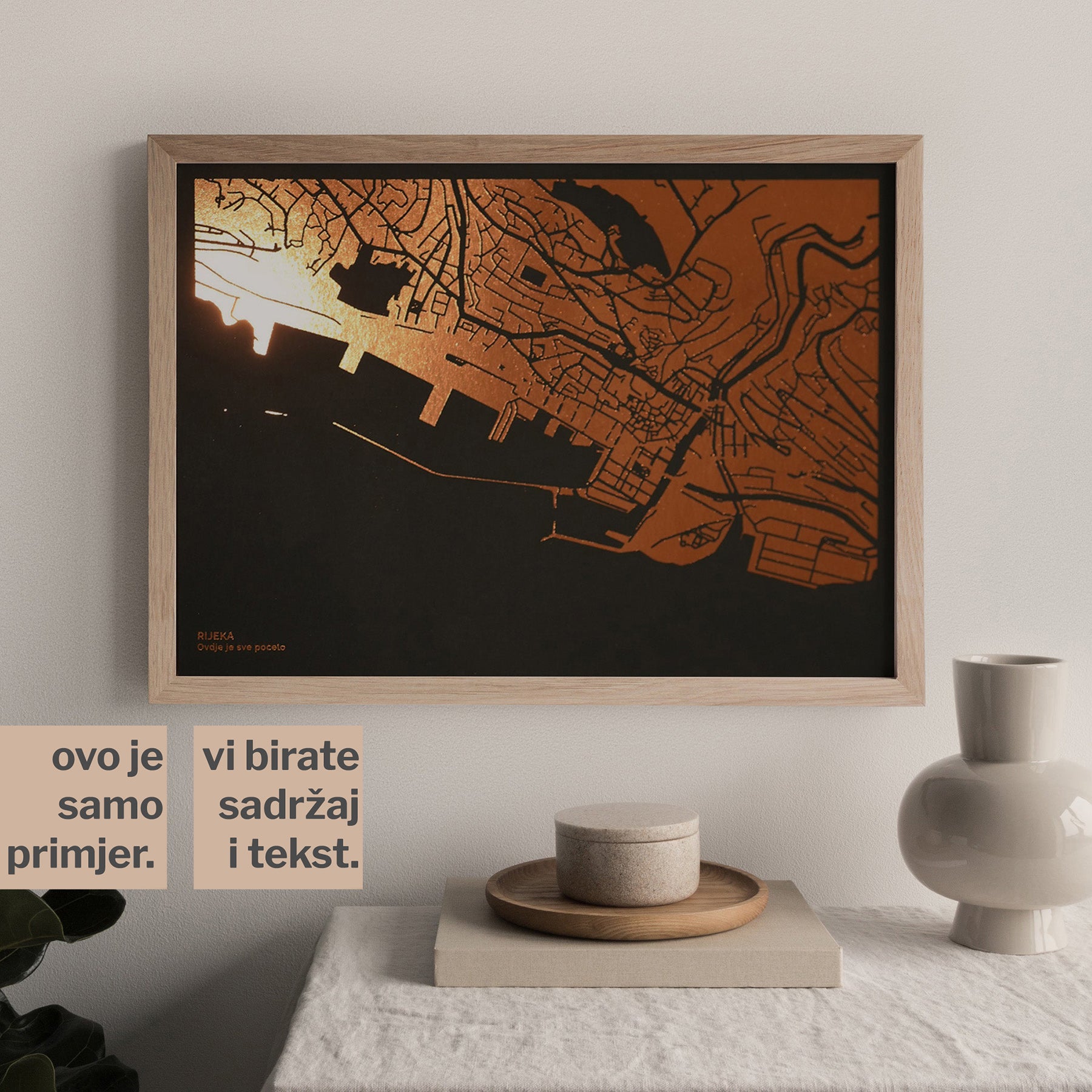 vodoravna karta u obliku pravokutnika s metalnom folijom