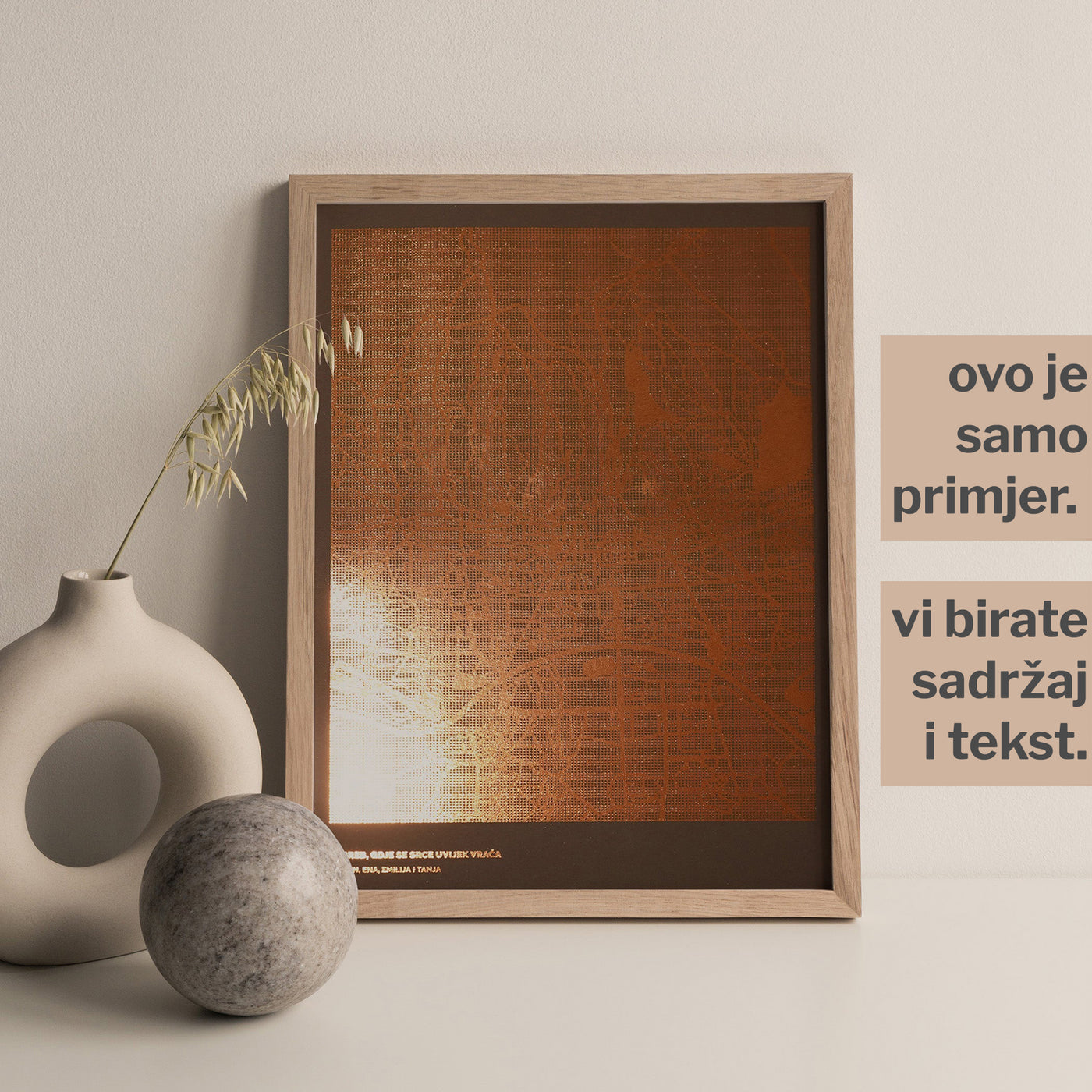 teksturirana personalizirana karta i metalnom folijom