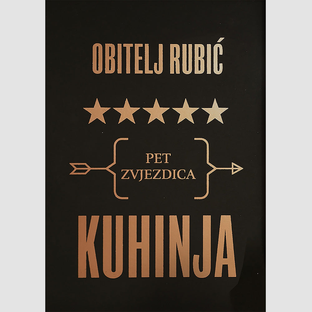 obiteljska kuhinja personaliziranji print s metalnom folijom