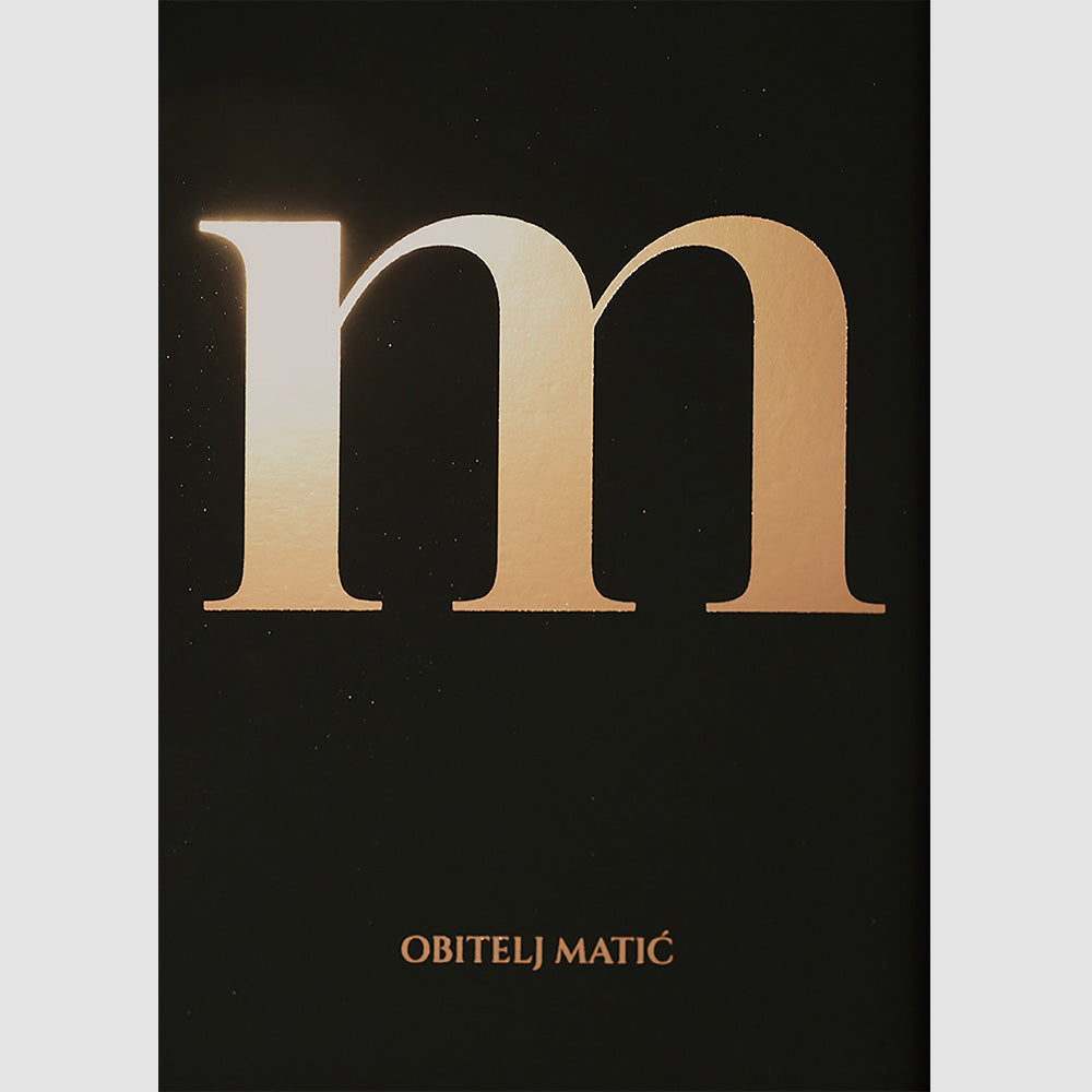 monogram. personalizirani print za obitelji s metalnom folijom