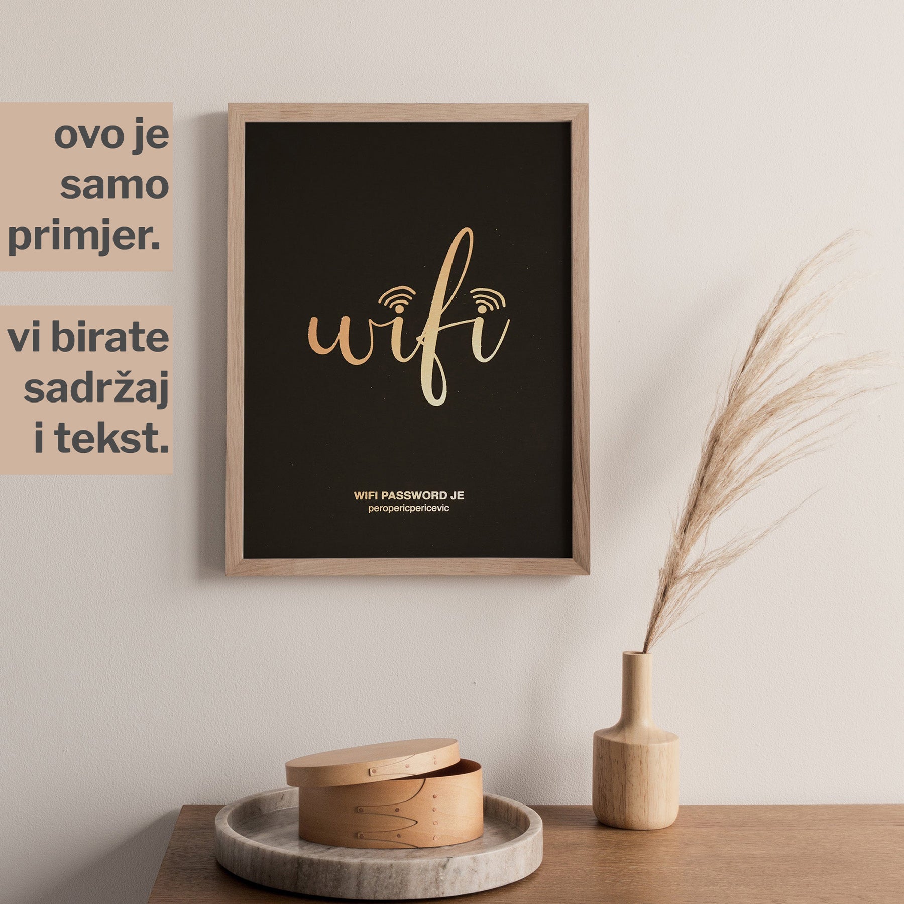 wifi personalizirani print za kuću