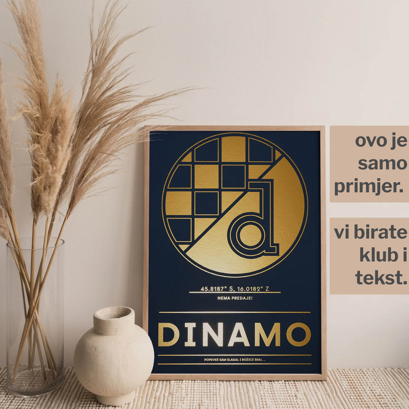 personalizirani print omiljenog kluba s metalnom folijom