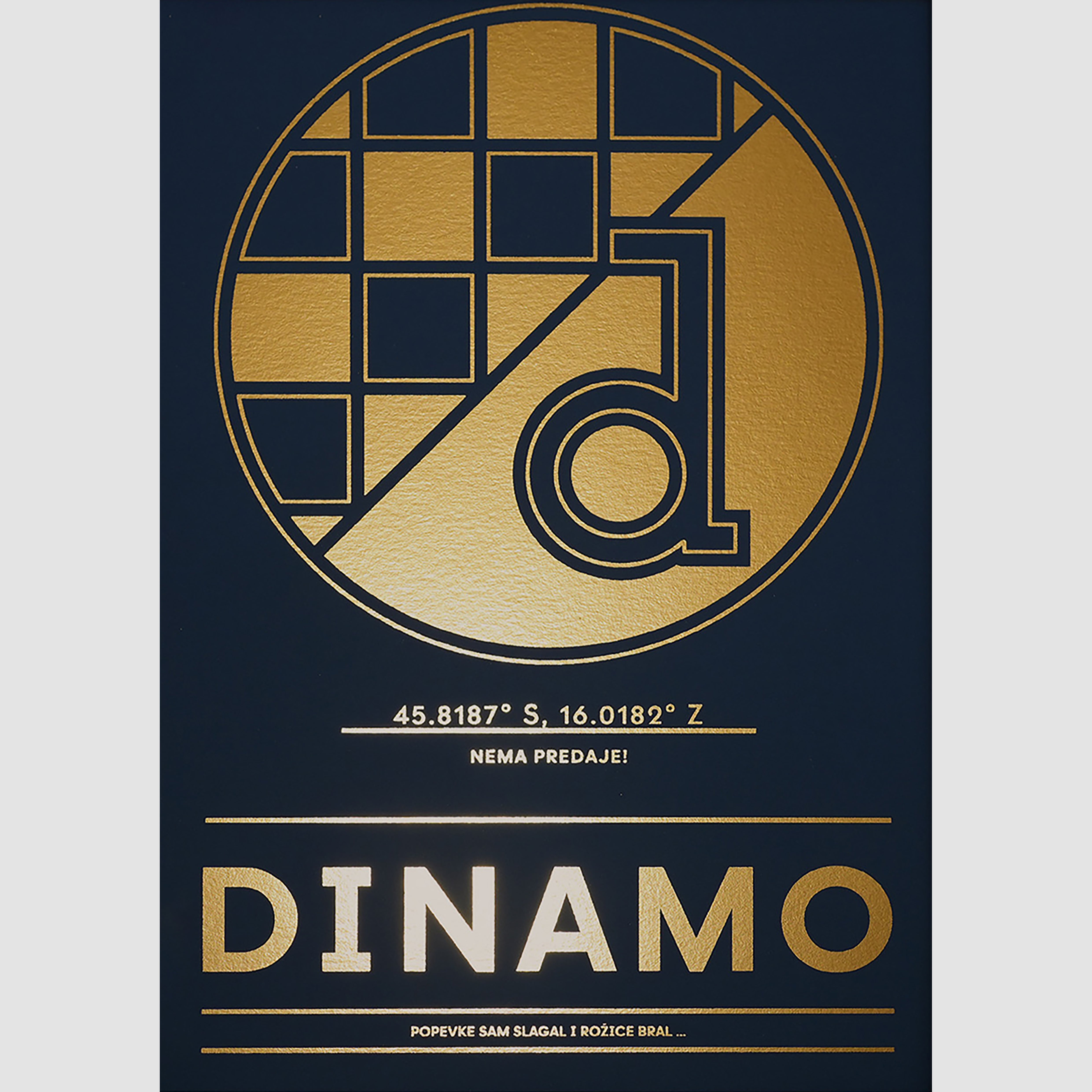 personalizirani print omiljenog kluba s metalnom folijom