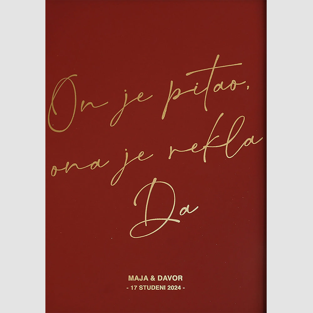 personalizirana karta zaruka s metalnom folijom