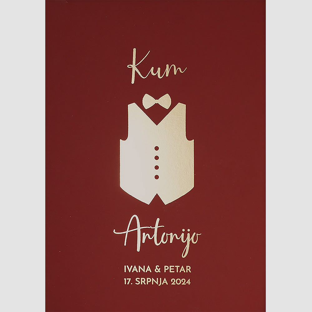personalizirani print za kuma s metalnom folijom