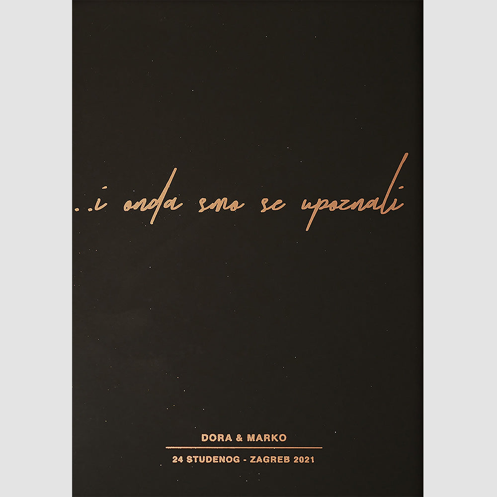 i onda smo se upoznali personalizirani print s metalnom folijom