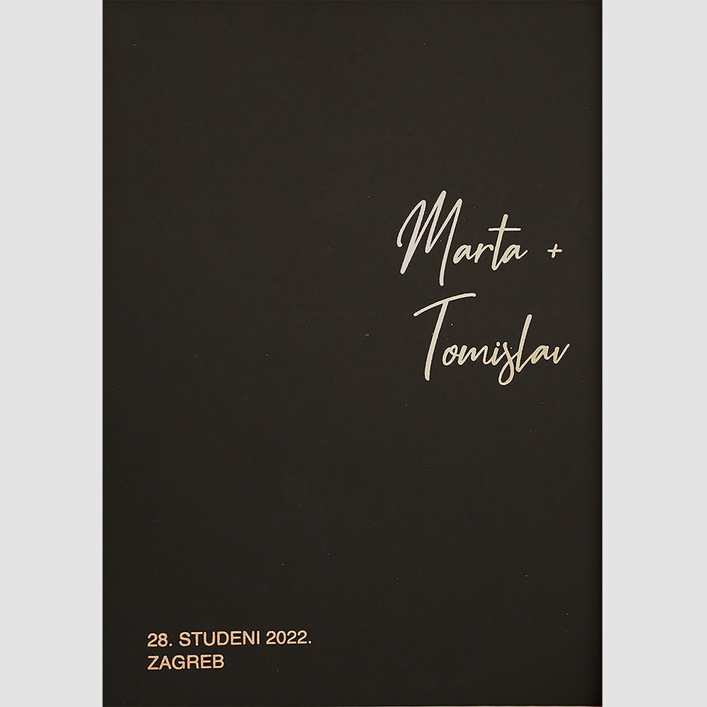 personalizirani print za parove s metalnom folijom