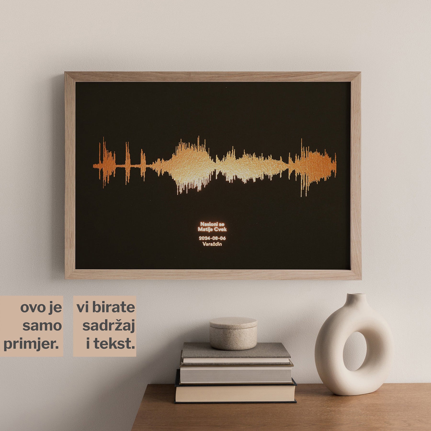 zvučni val omiljene pjesme s metalnom folijom