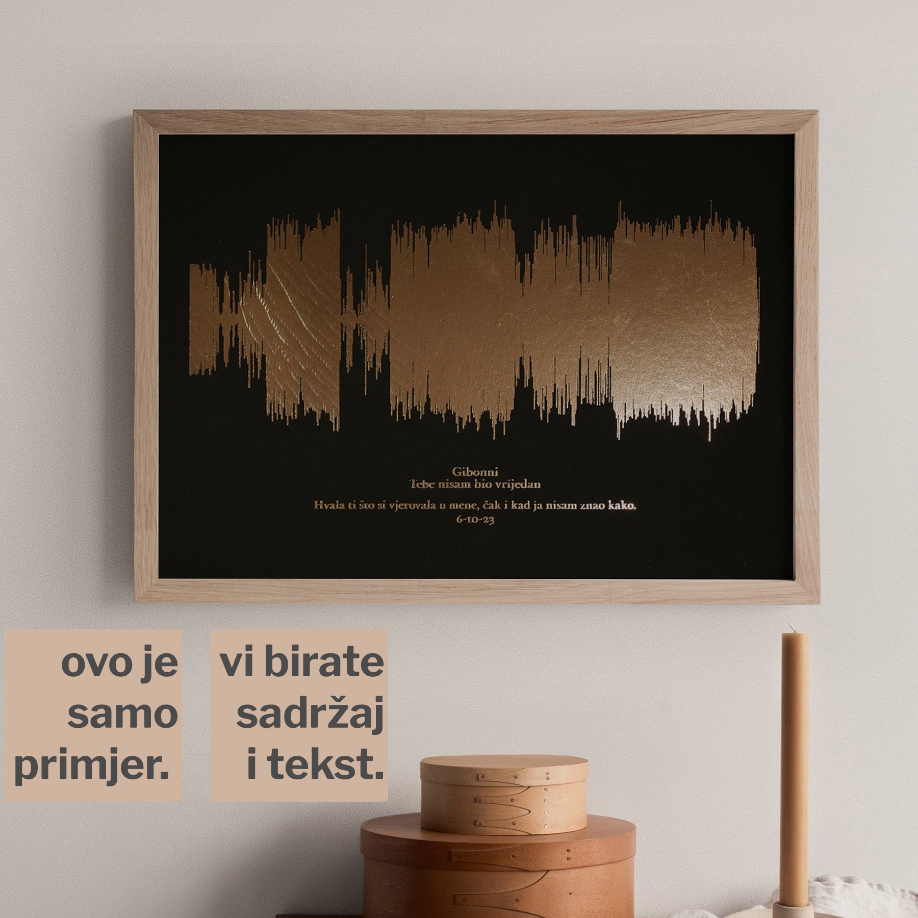 zvučni val omiljene pjesme s metalnom folijom