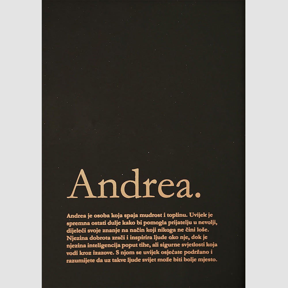 definicija najboljeg prijatelja personalizirani print s metalnom folijom