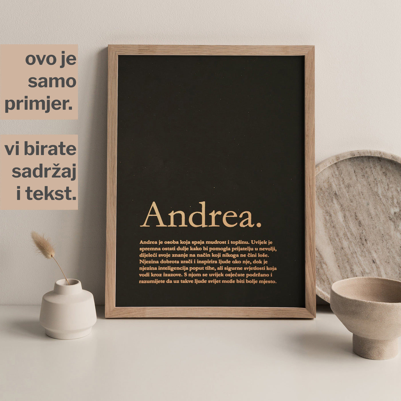 definicija najboljeg prijatelja personalizirani print s metalnom folijom