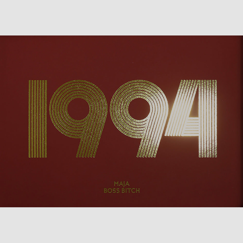 posebna godina personalizirani print s metalnom folijom