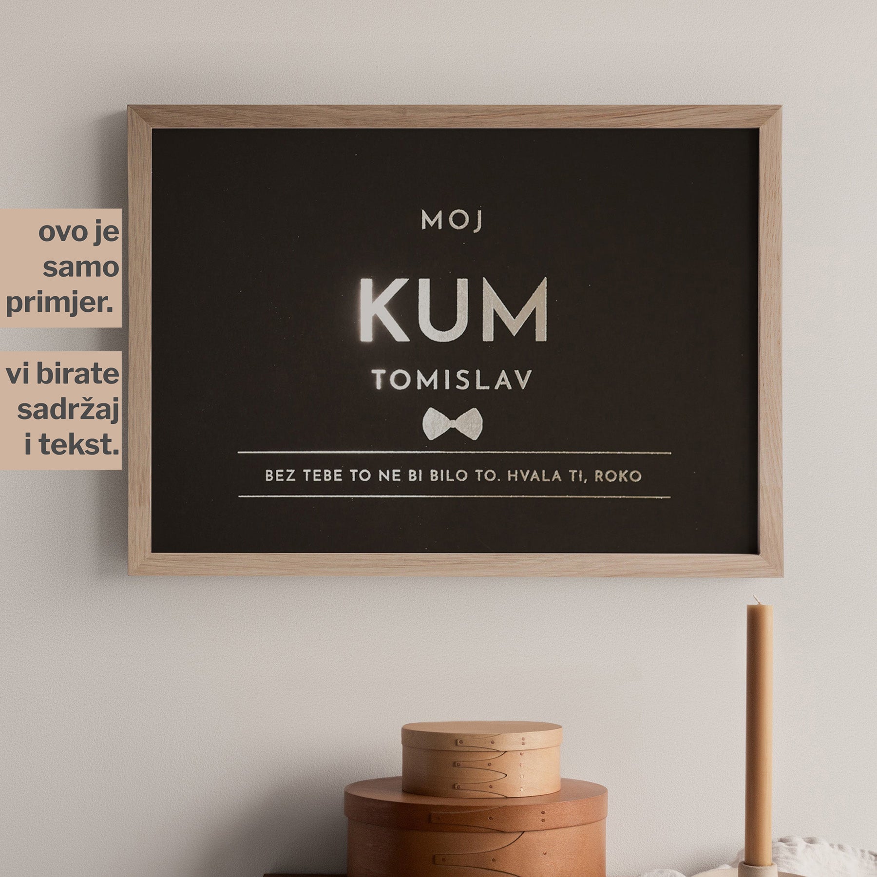 personalizirani print za kuma s metalnom folijom