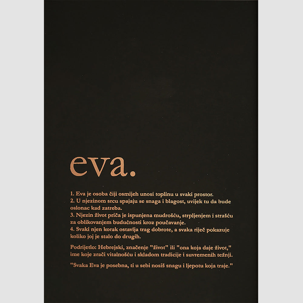 definicija prijatelja personalizirani print s metalnom folijom