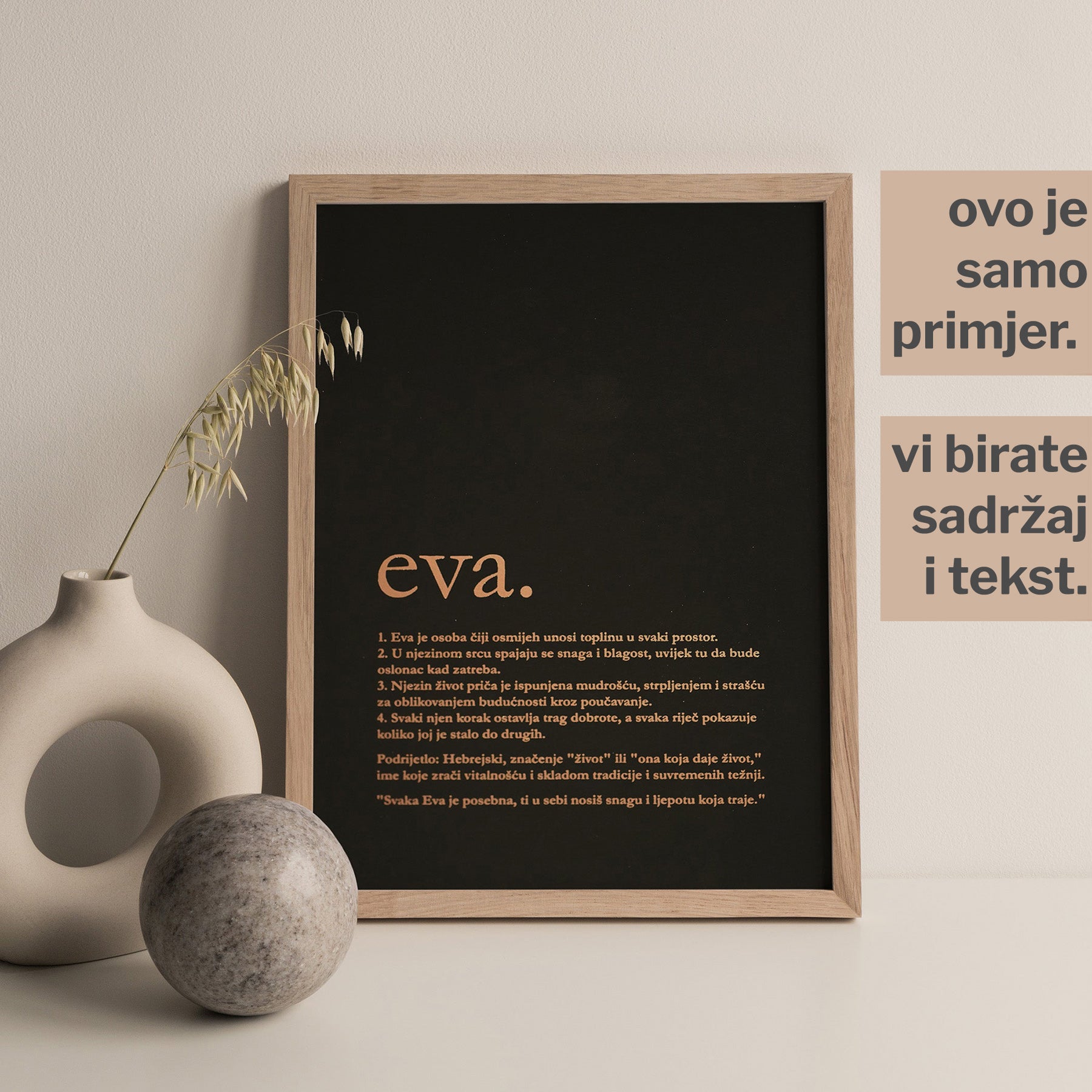 definicija prijatelja personalizirani print s metalnom folijom