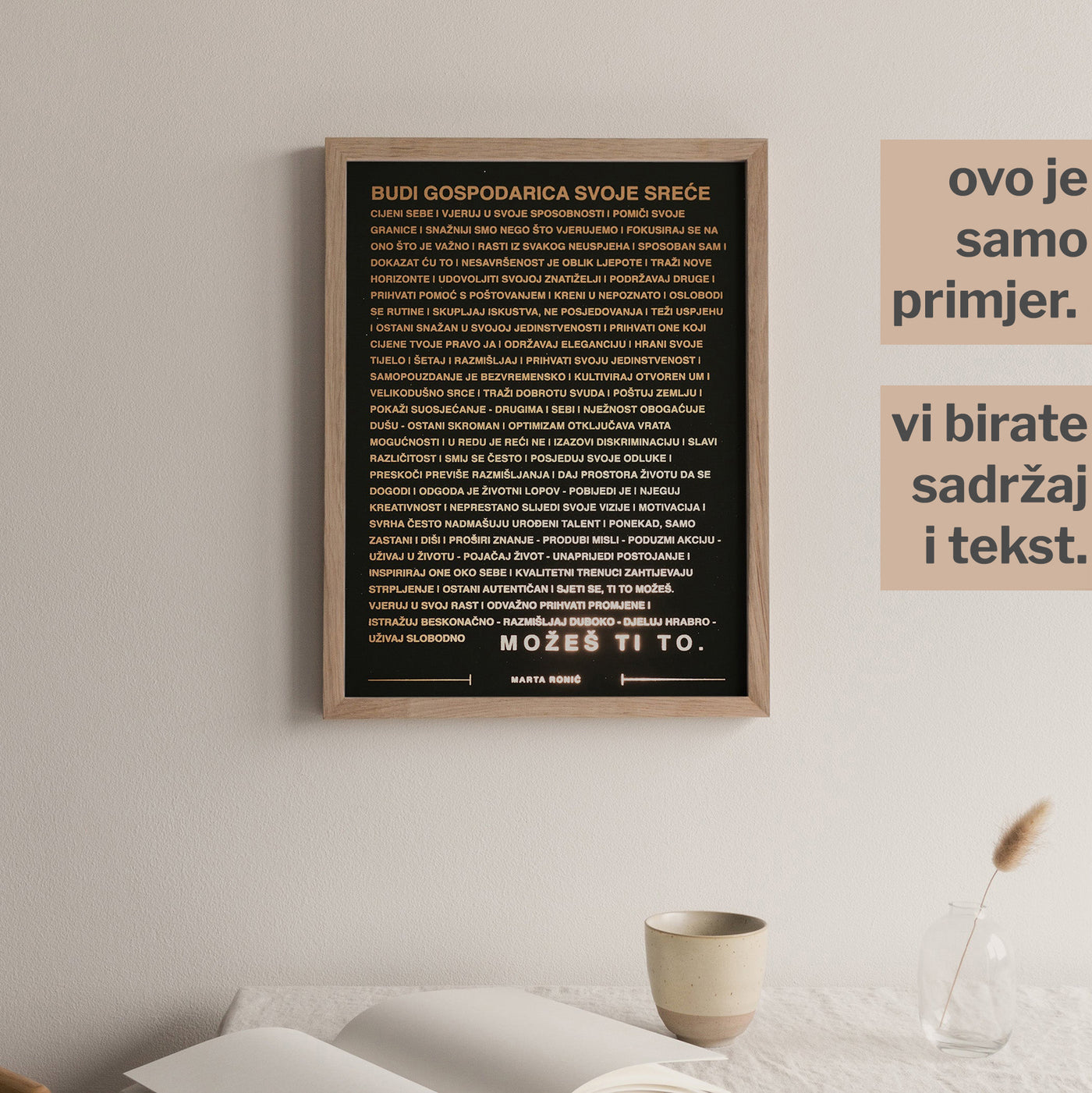 motivacijski personalizirani print s metalnom folijom