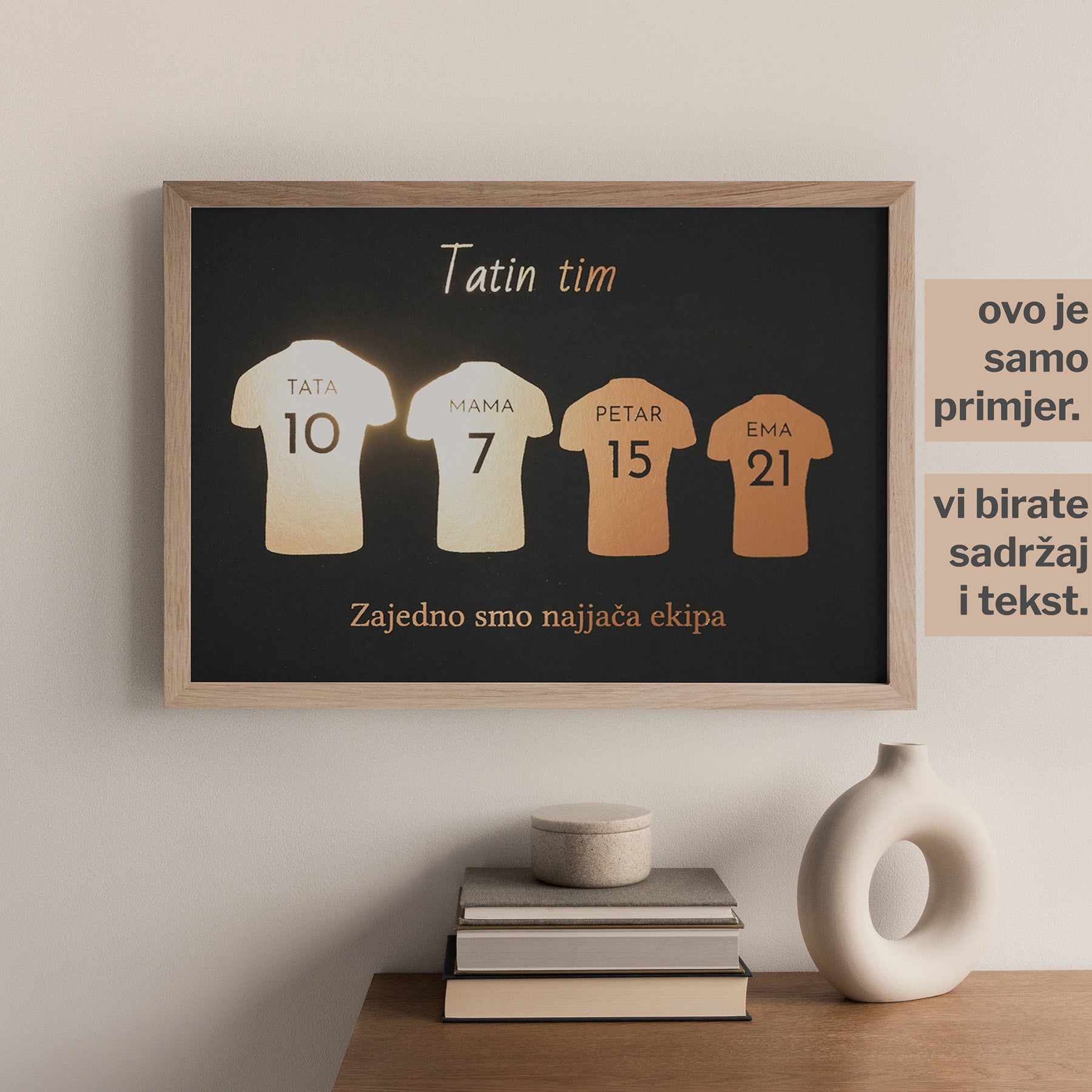 tatin tim personalizirani print s metalnom folijom