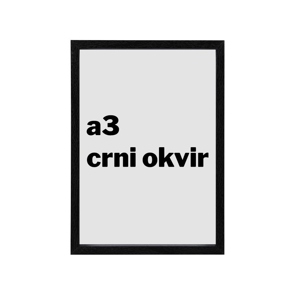a3 okvir - crni, hrast ili bijeli