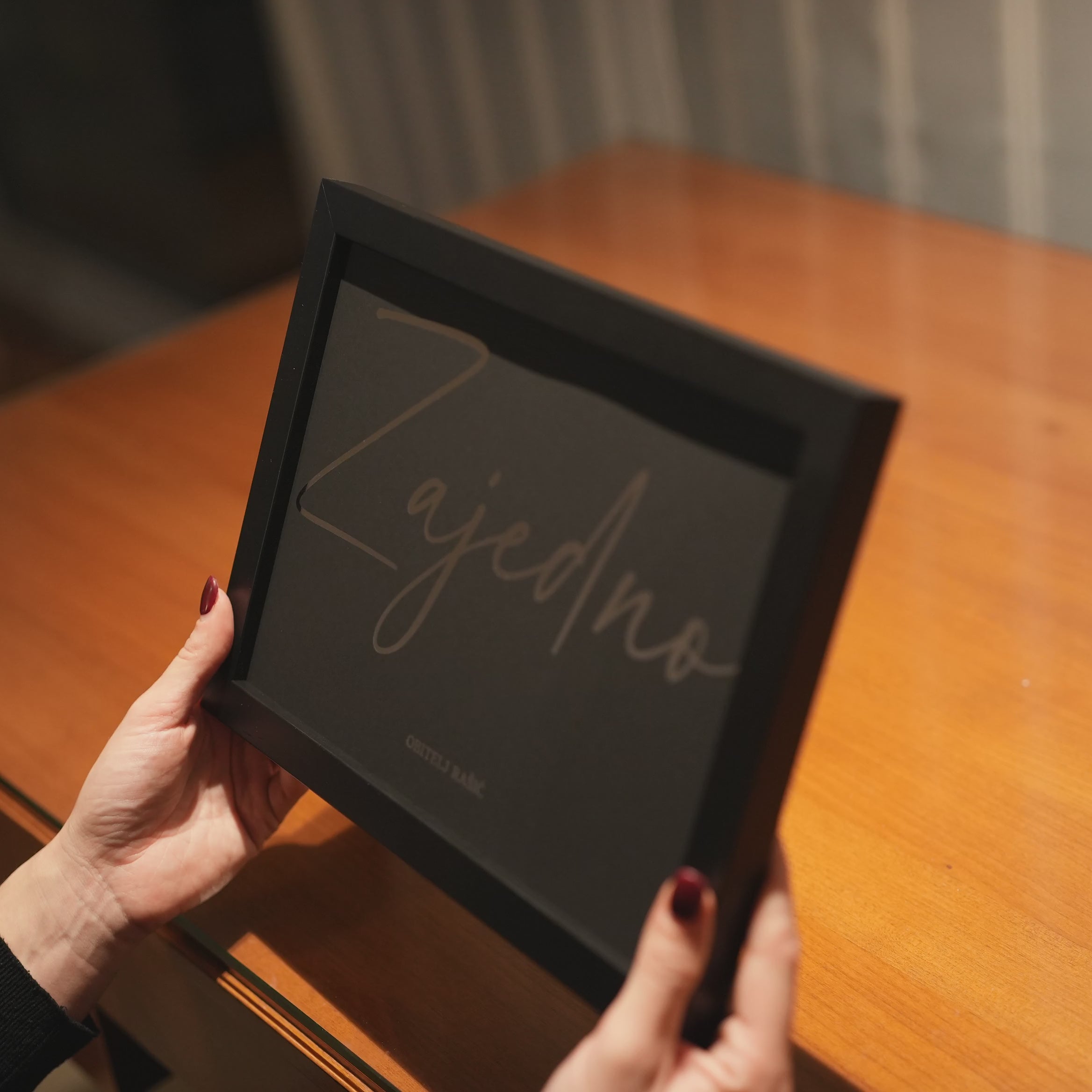 zajedno personalizirani print za parove i obitelji s metalnom folijom