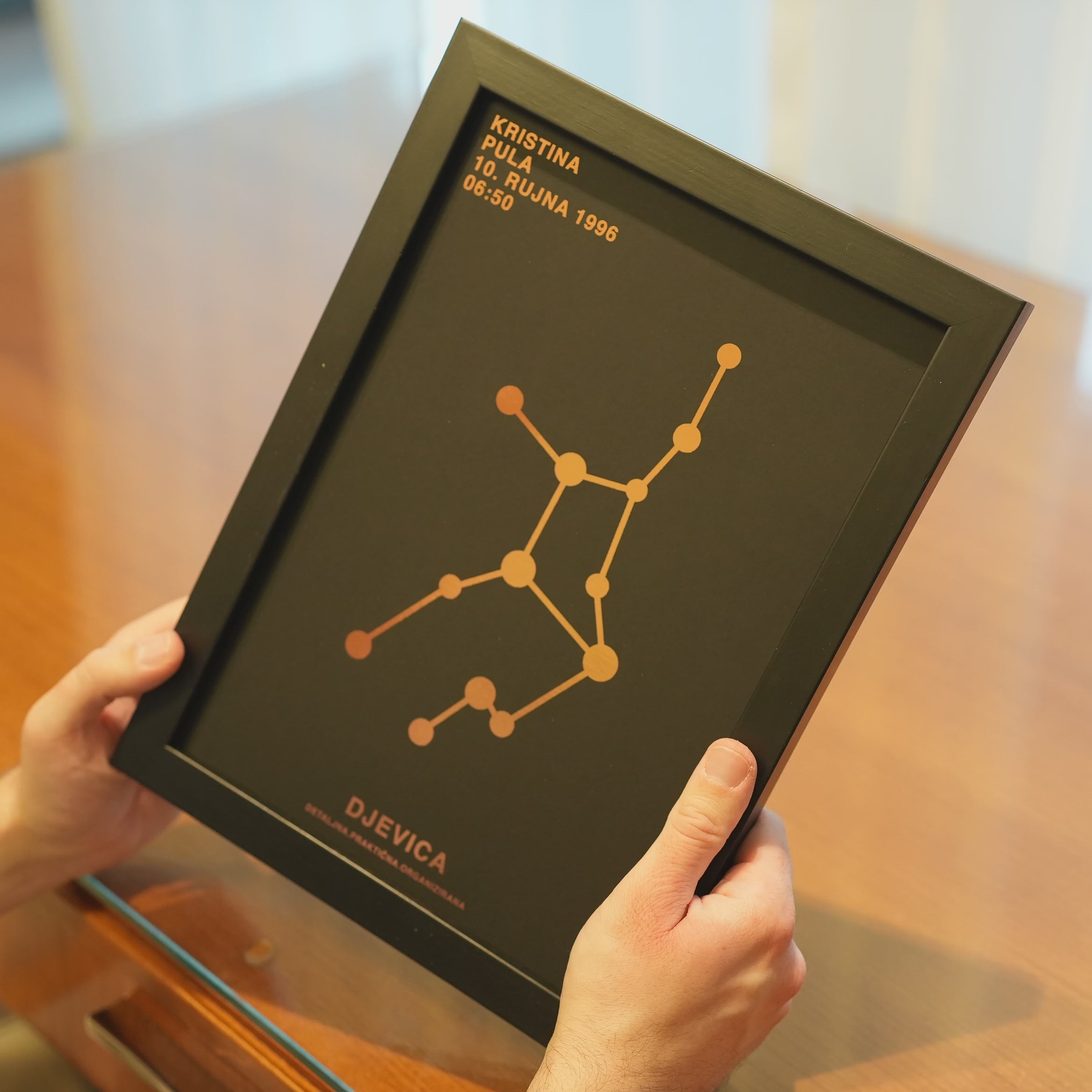 djevica personalizirani print s metalnom folijom