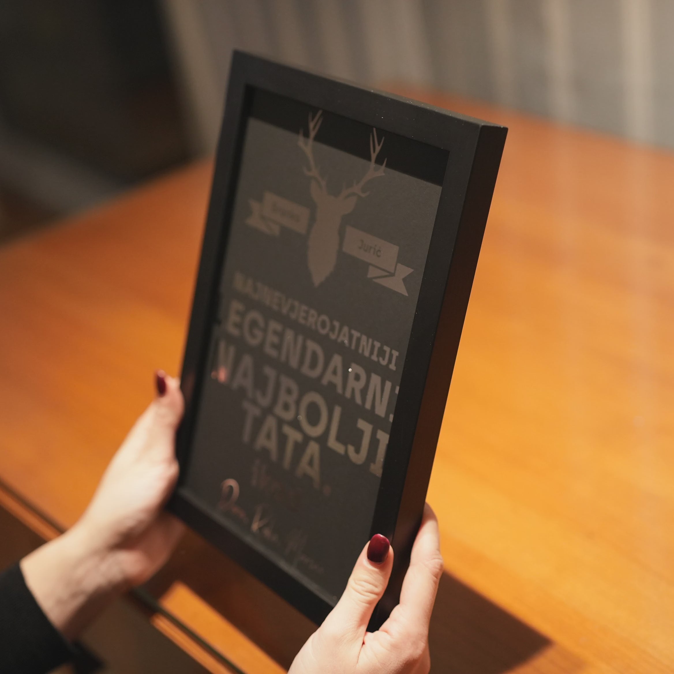 najlegendarniji tata na svijetu personalizirani print s metalnom folijom