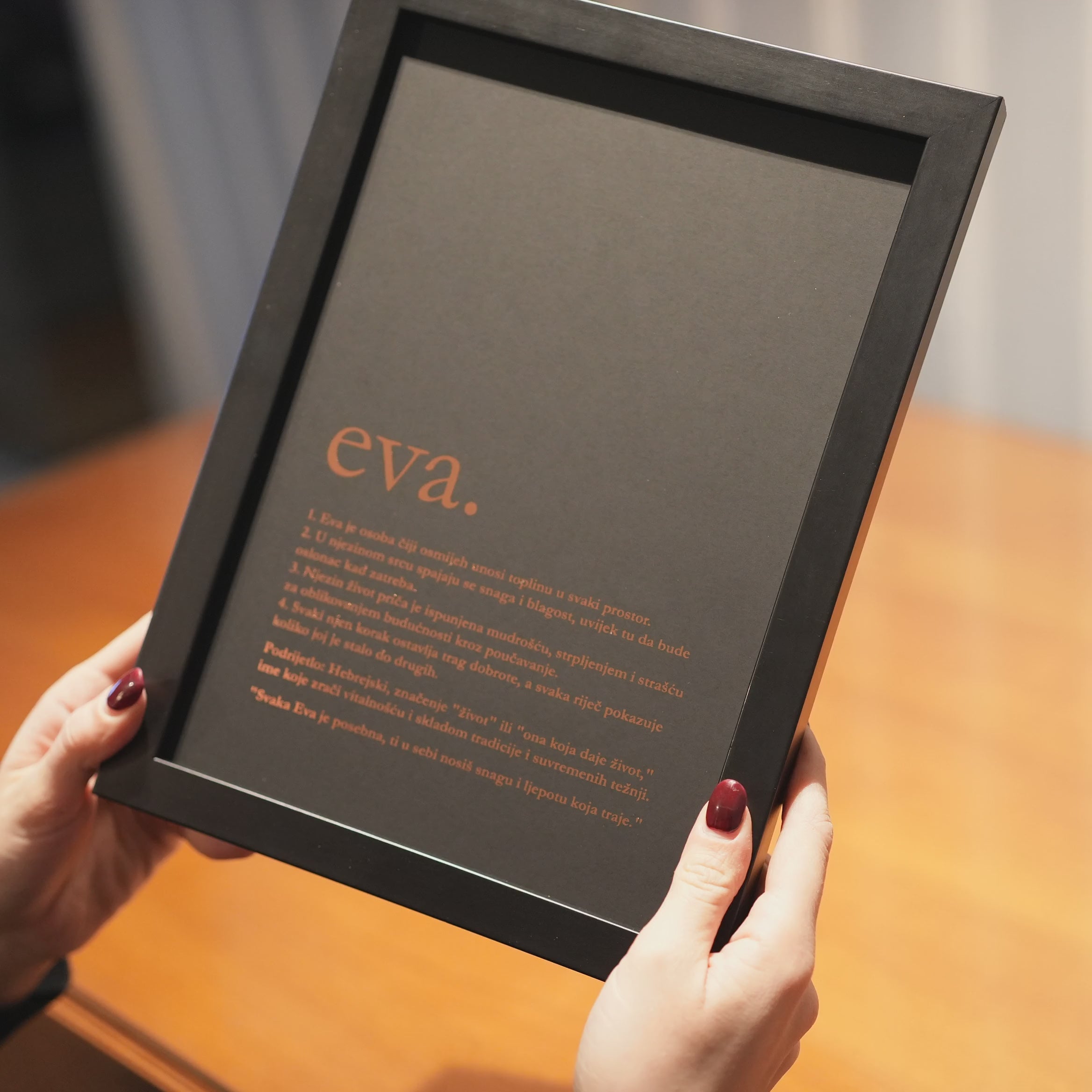 definicija prijatelja personalizirani print s metalnom folijom