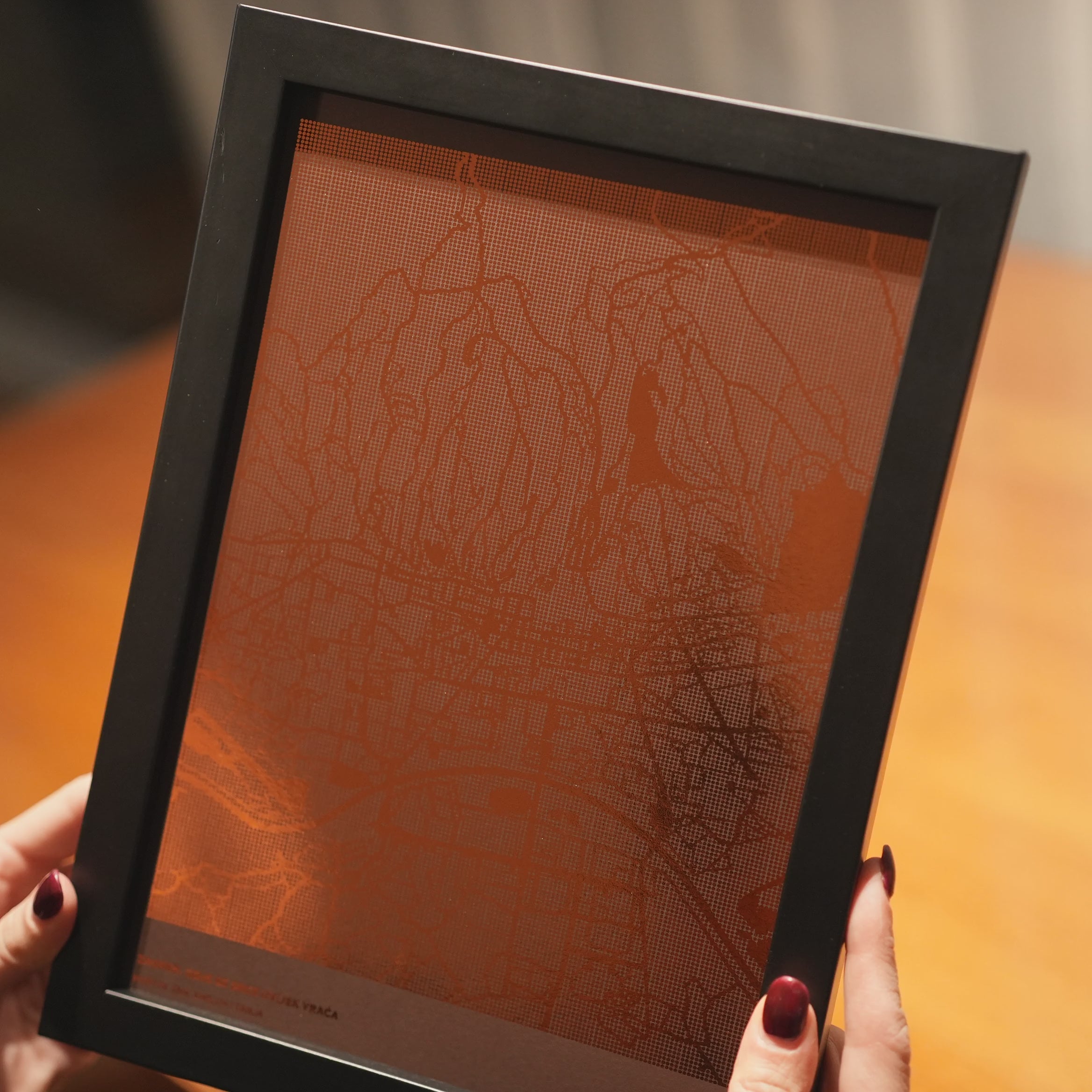 teksturirana personalizirana karta i metalnom folijom