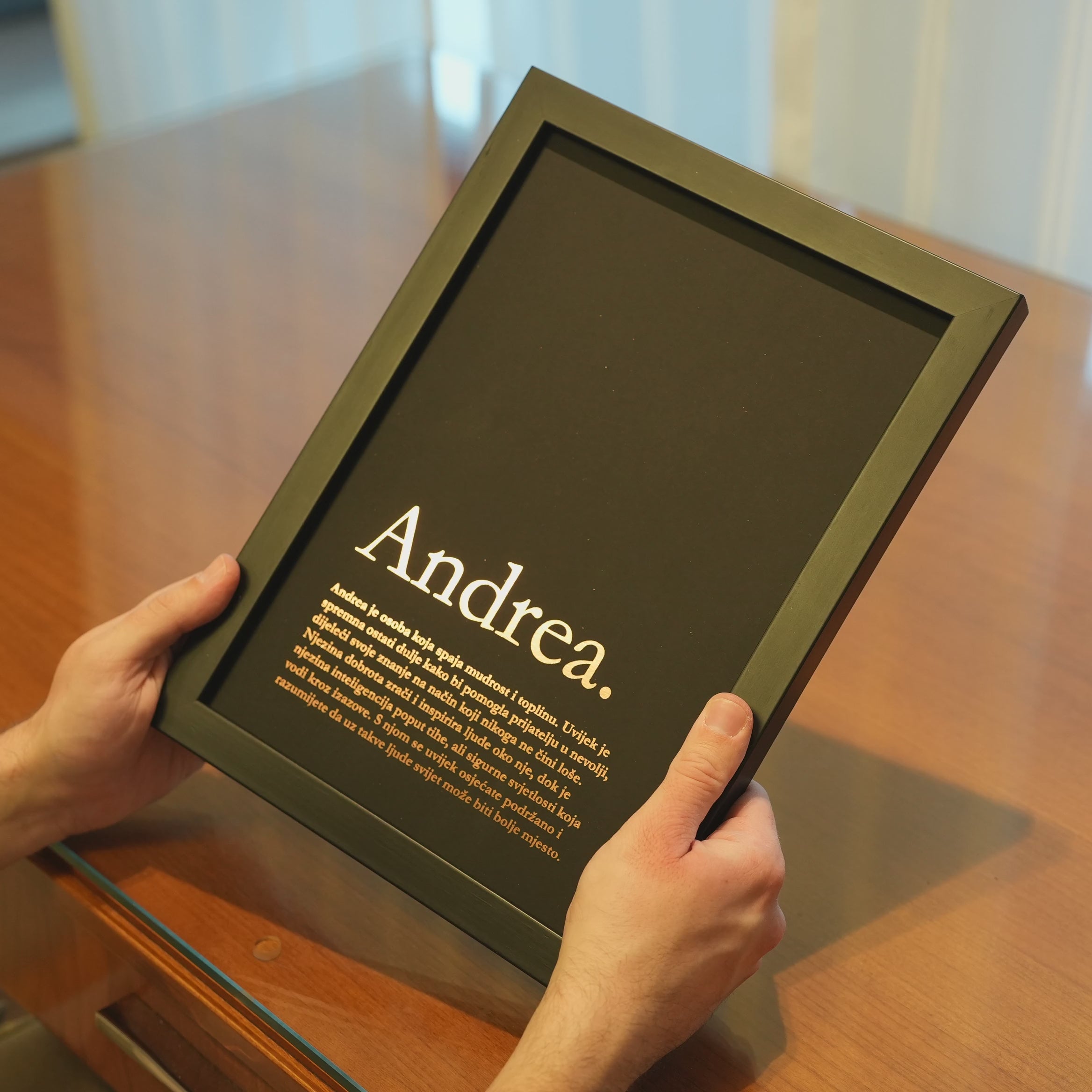 definicija najboljeg prijatelja personalizirani print s metalnom folijom