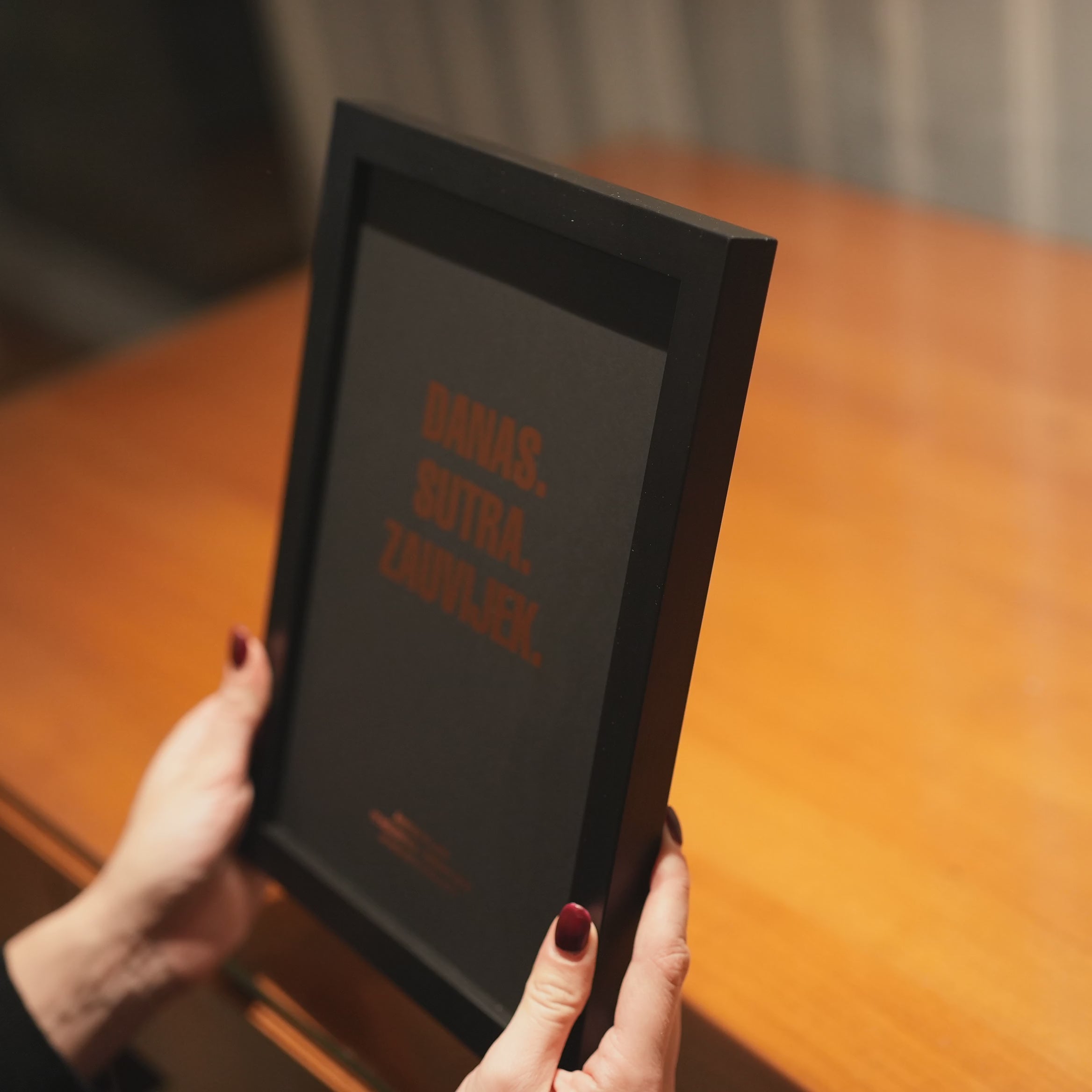 danas sutra zauvijek personalizirani print za obitelj i parove s metalnom folijom